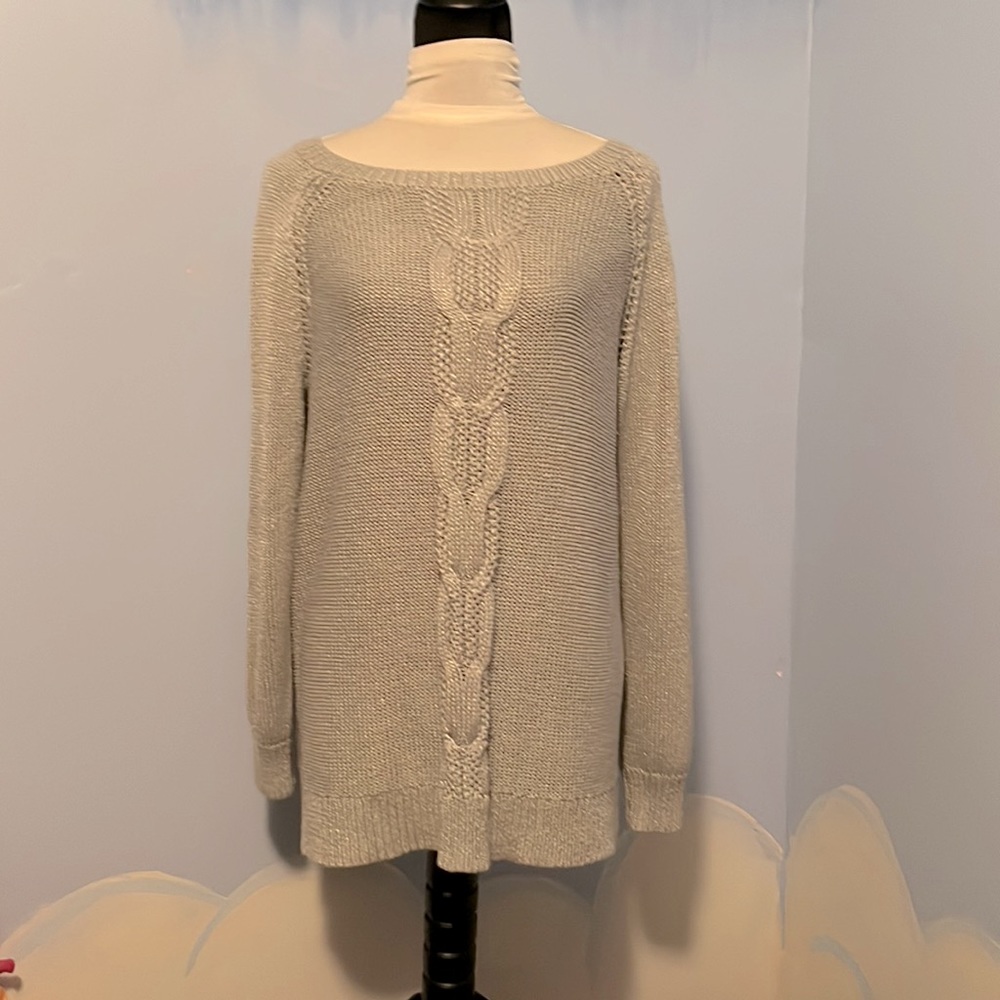 Apt 9 Long gray sweater size XL, perfect with a pair of leggings $11